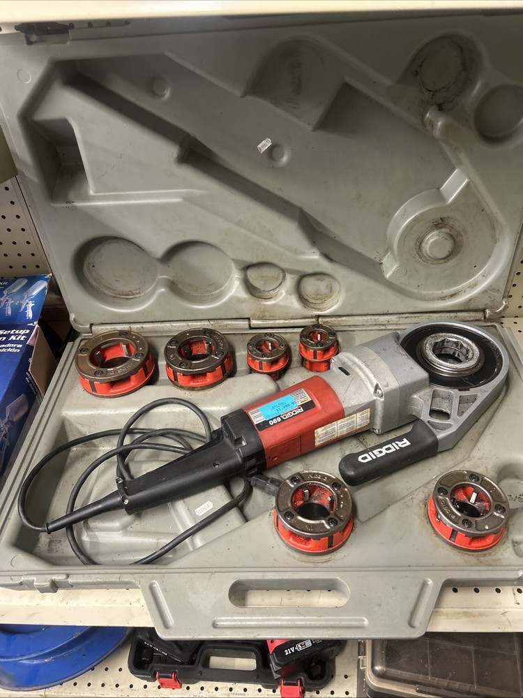 Ridgid 690 Electric Pipe Threader Set 6 Dies 1/2&rdquo; To 2&rdquo;