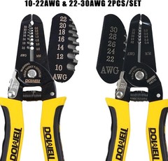 10-22AWG+22-30AWG Wire Stripping Tool Wire Stripper Cutter Pliers Tool Multi-Fun