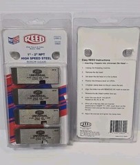 REED UHN 1-2 UNIVERSAL Pipe DIE &ndash; NPT HS STEEL 1&Prime;-2&Prime;NPT Item Code 05820 (New).