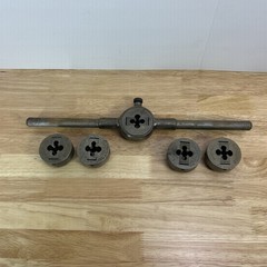 Greenfield Little Giant Die Set Lot Inserts Greenfield 7/16&rdquo; NF20 3/8&rdquo; NF24 1/2&rdquo;