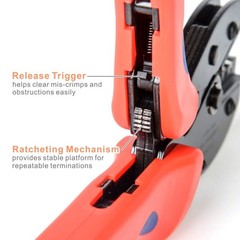 IWISS iCrimp Solar Crimping Tool for IWS4 Connectors, AWG14-10, 2.5/4/6mm2