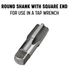 Drill America 1/16&Prime;-27 NPT Pipe Tap , Carbon Steel, DWTPT Series