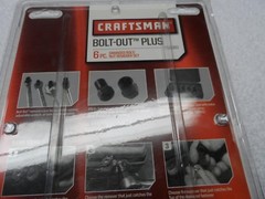 Craftsman 3/8&Prime; Drive Damaged Bolt Nut Remover Set USA (6 pcs) &ndash; Part # 52060