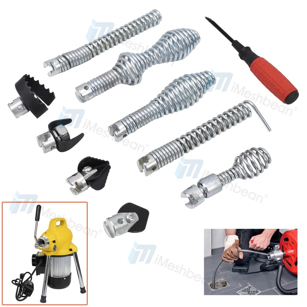 10pcs Cutter & Auger Set 5/8&Prime; Cable End for RIDGID C8 Drain Snake Cable 62270