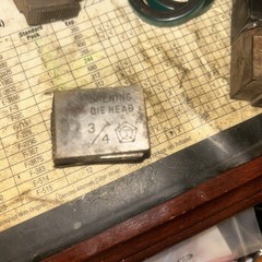 Toledo Beaver Die 3/4&rdquo; Not Dies for No. 999 or 2&Prime; H.S. Opening Die Head Dies