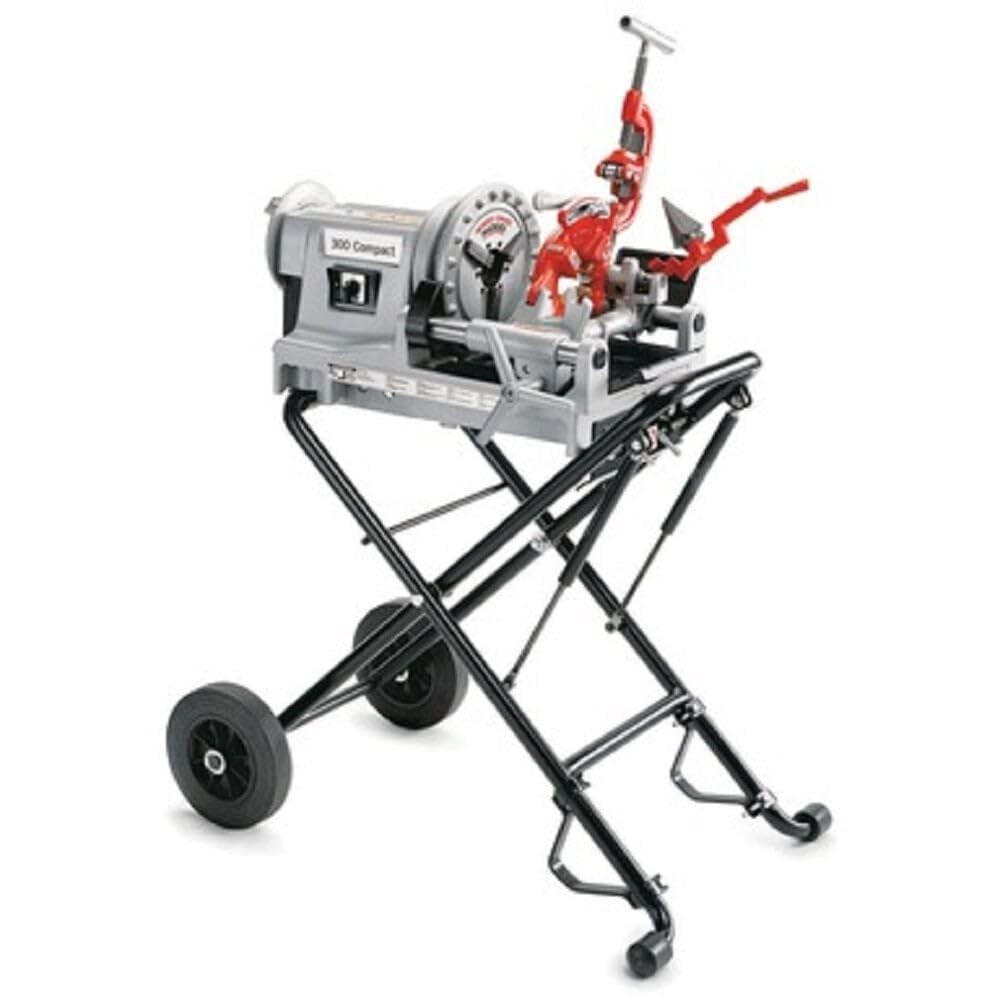 RIDGID Portable Pipe Threading Machine: 67182 300, For 1/8&Prime; to 2&Prime; Pipe,1/2HP