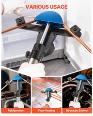VEVOR Hydraulic Tubing Bender Kit 1/4 to 7/8 in Tube Pipe Bender Color Aluminium