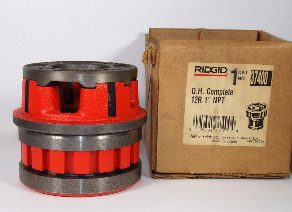 *NEW* RIDGID 37400 Pipe Threader Die Head 12R 1&Prime; NPT