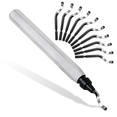 Deburring Tool High Speed Steel Blades 11 pcs for Metal Resin PVC Pipes Edge