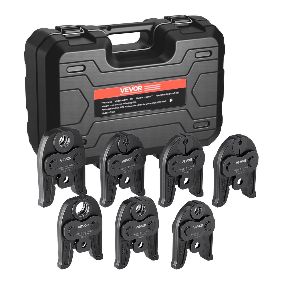 VEVOR Press Jaws 7PCS Pressing Jaws 1/4&Prime; to 1-1/8&Prime; for 32KN Standard Press Tools