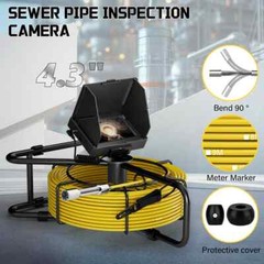 Sewer Camera 4.3 In LCD Monitor 98.4FT/30M HD Drain Pipe Inspection Camera