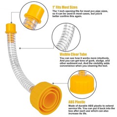 Wet Vac Attachment A/C Drain Lines Cleaner Tool, AC Drain Line Vacuum Adapter&hellip;