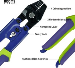 10 Inch CP1 Crimping Pliers for Fishing, High Carbon Steel Tool with Ergonomic H