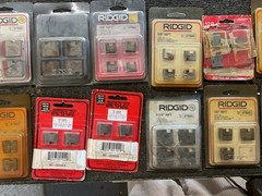 Mixed lot of Ridgid Pipe Dies 1/2&Prime; 3/4&Prime; 1-1/4&Prime; Berkley BT-00003 37875 37825 3782