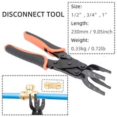 Push Fit Disconnect Tool Set For Plumbing Pipe Fittings Removal Multiple Size