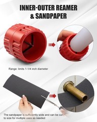 12 Pcs Heavy-Duty Ratcheting Pipe Cutter Kit for Copper & PVC, Compact Tubing Cu