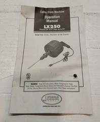 Cobra LX250 Drain Cleaning Machine Sewer Sinks Showers Tubs W/ Box
