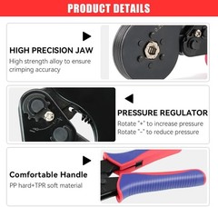 HKS Hexagonal Self-Adjusting Crimper for End-Sleeve Terminals AWG 23-7 Tool