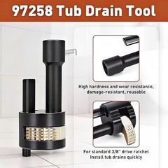 97258 Tub Drain Removal Tool, Golden Extractor Use With 3/8&Prime; Drive&hellip;