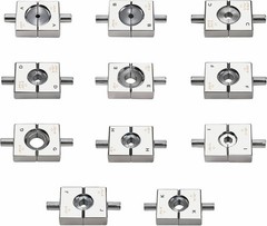 11 Pairs Hydraulic Crimper Dies Set for YQK-70, US Standard 12 AWG to 4/0 AWG, H