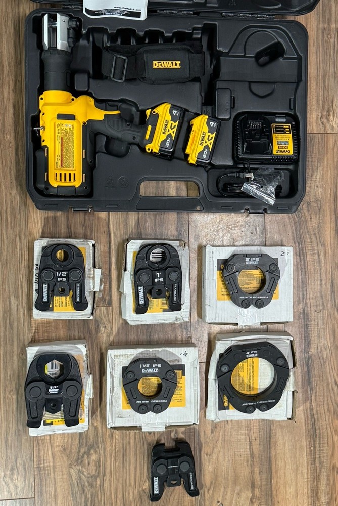DEWALT DCE2002mk2 CORDLESS 20V PRESS TOOL KIT New With Jaws And Ring Bundle