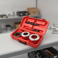 Pipe Threader Head Set Organized Storage Workshop Tools Molded Handle