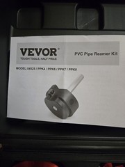 VEVOR PVC Pipe Reamer Kit PPK8 Socket Saver Set 1/2&Prime; to 4&Prime; SCH40- new