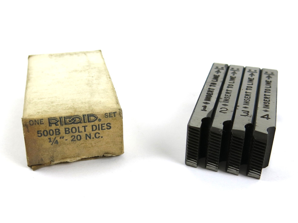 Ridgid 500B Bolt Threader Dies 1/4&Prime;-20 UNC &ndash; New Old Stock