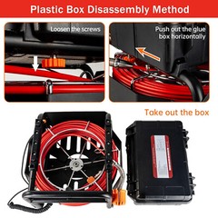 91.5m/300ft 10.1&Prime; Sewer Camera Pipe Inspection Camera 512Hz Locator