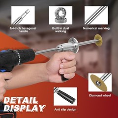 Pipe Inside Cutter for PVC Pipe with 1PC Diamond Grit Cutting Wheel, Adjustable