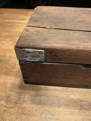 Antique Mark MFG Co Pipe Threader Kit-Original Wood Case-Chicago-Cast Iron Tool