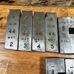 OSTER Dies Lot 20 pieces 3d 44 Various Sizes