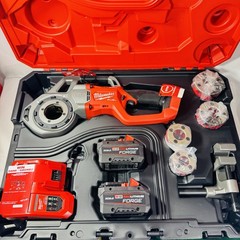 Milwaukee 2870-22 One Key Pipe Threader Kit &ndash; Red