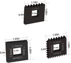 7402 202817 Universal Outside Thread Chaser Repair Tool & Metric Die Set Black