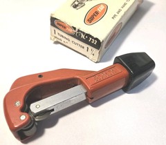 Vtg 1965-75 SUPER EGO No. 732 Tubing Cutter 1/8&Prime; to 1-1/4&Prime; OD Made in SPAIN NOS