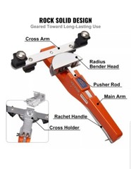 VEVOR Ratcheting Pipe Tube Bender 1/4&Prime;-7/8&Prime; 90&deg; Forward/Reverse Bending 7 Dies