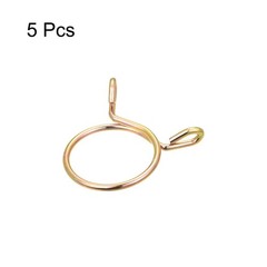 Fuel Line Hose Clips, 5pcs 36mm 65Mn Steel Tubing Spring Clamps