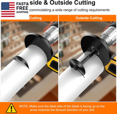 Inside Pipe Cutter for PVC Pipe, Cutter Tool Set with Scale &ndash; Adjustable Depth G