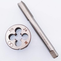 HSS 3/824 UNF Left Hand Thread Tap And Round Die Set Cutting Tool