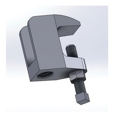 Empire 61B0038 Wide Mouth Top Beam Clamp 3/8-16 Rod 610 lb Load