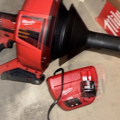 Milwaukee M12 Cordless Lithium-Ion Drain Snake Kit with Bucket 2571-21