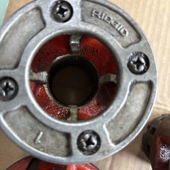 Ridgid 00-R Pipe Threader 1/2 3/4(4) 1 Inch And (2) Holders Handle Made In USA