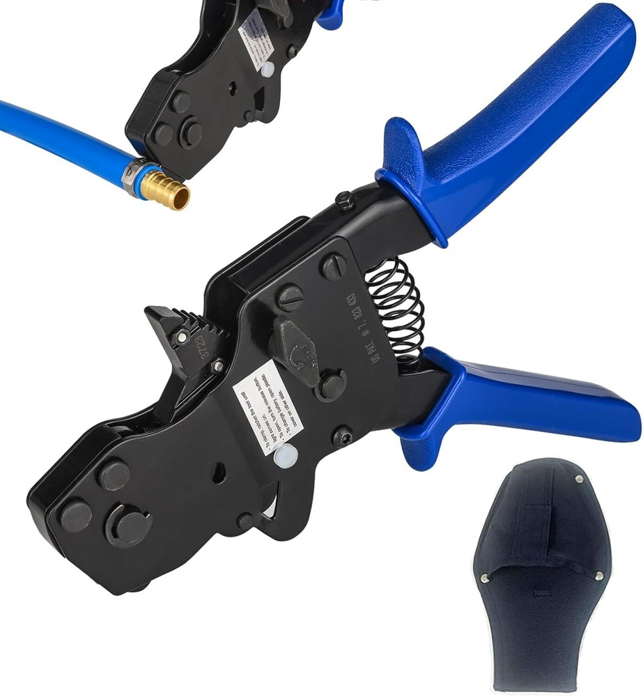 EFIELD Pex Ratchet Cinch Clamp Crimp Tool 3/8&Prime;-1&Prime;for Stainless Steel Rings+Pouch