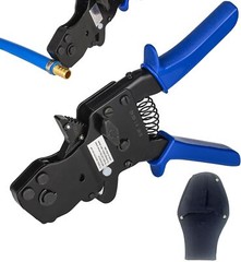 EFIELD Pex Ratchet Cinch Clamp Crimp Tool 3/8&Prime;-1&Prime;for Stainless Steel Rings+Pouch