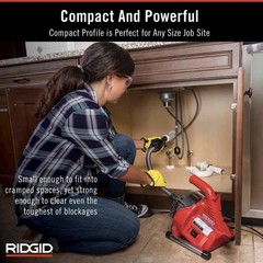 RIDGID PowerClear Drain Cleaning Machine &ndash; Red/Black
