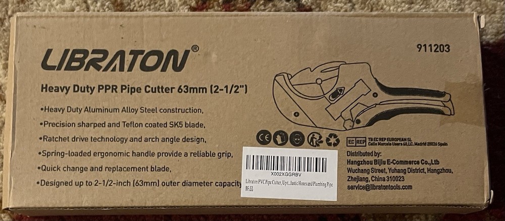 LIBRATON Heavy Duty PPR Pipe Cutter Pipe Cutter, Up to 2-1/2