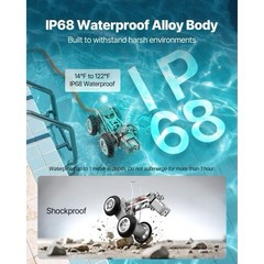 Sewer Pipe Inspection Robot 197FT Plumbing Crawler with Front/Rear Camera