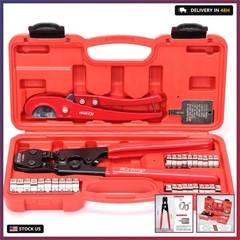 iCrimp PEX Pipe Clamp Crimping Tool Kit Cinch Crimper Tool for Stainless Steel C