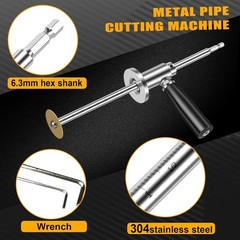 Precision PVC Cutter Tool Set &ndash; 7-Inch Adjustable Depth & Diamond Grit Wheel