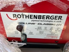 ROTHENBERGER Pipe Threading Machine: Collins 22A, For 1/8 in to 2 in Pipe-NEW